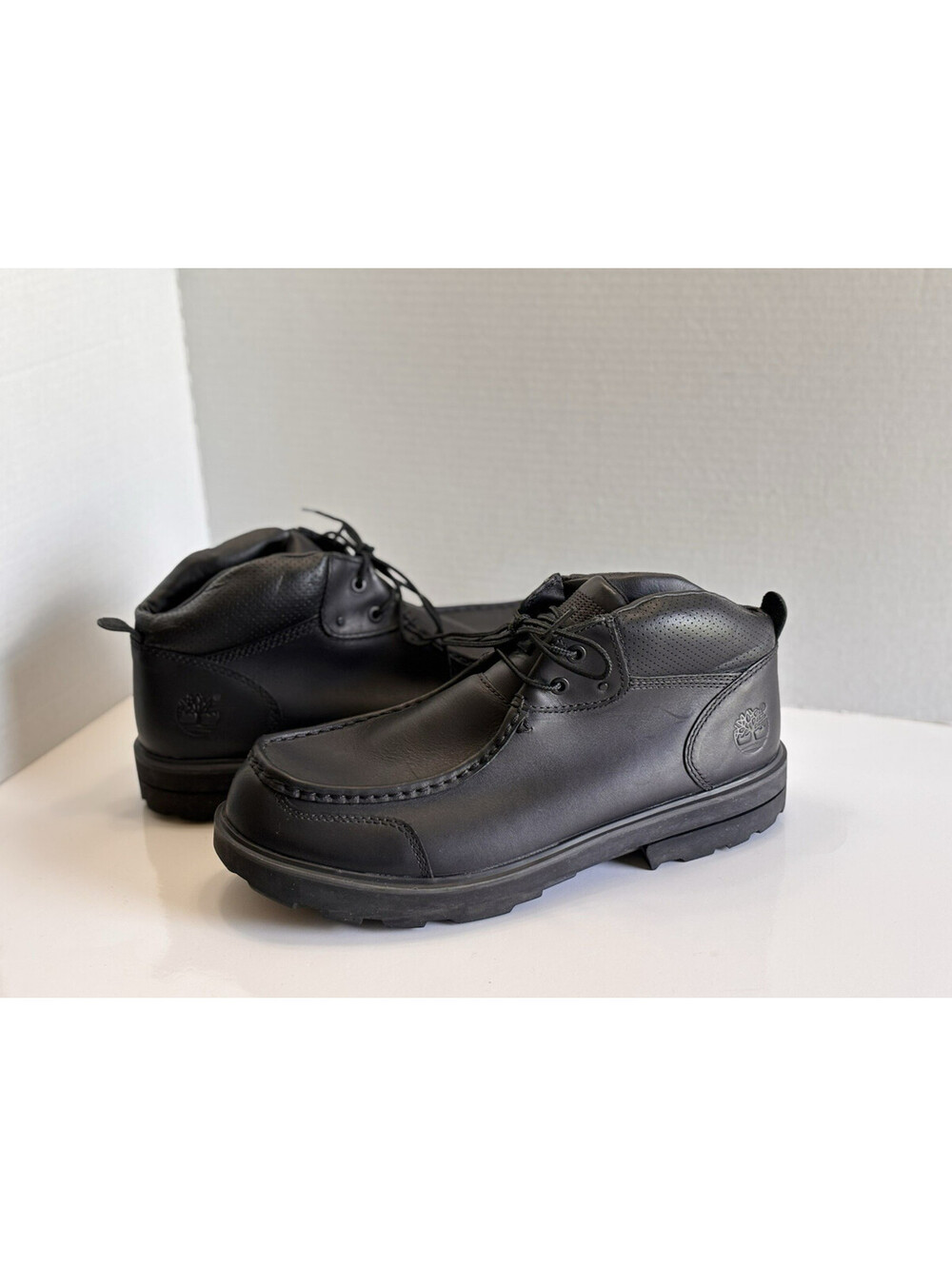 Timberland 36551 Rugged Street Chukka Low Top Boots Mens Sz 11.5M Black Leather